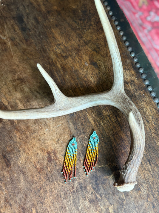 Mesa mini western cross earring