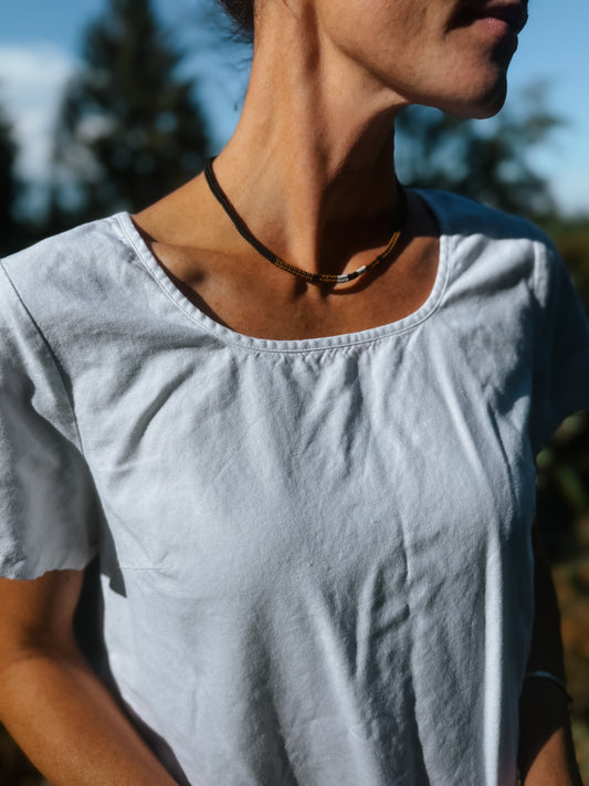 Adjustable herringbone necklace