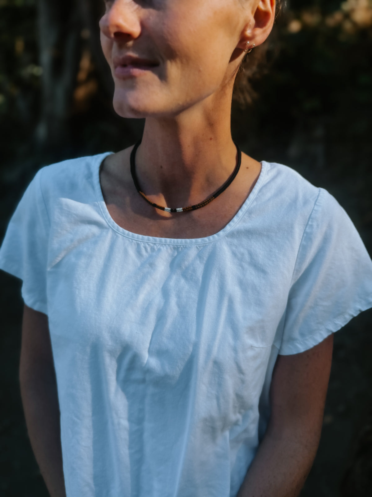 Adjustable herringbone necklace