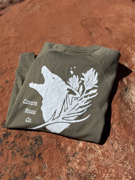 Lightweight pullover sage green