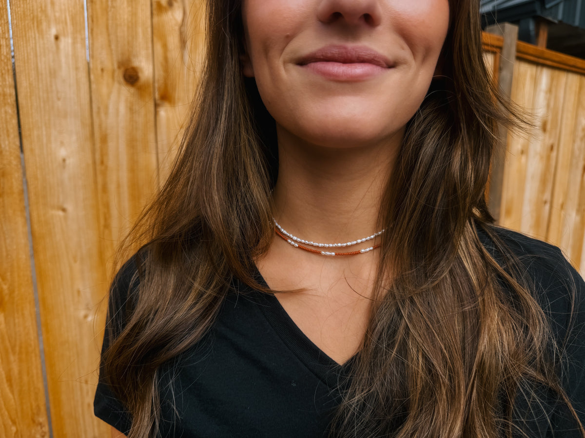 Freshwater pearl choker (small pearl size)