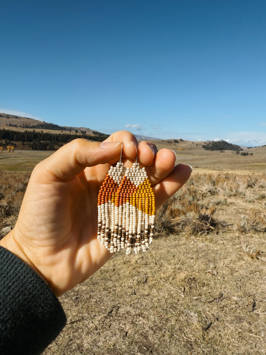 Copper Ridge fringe earring