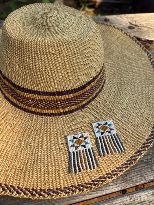Crystal star quilt block white