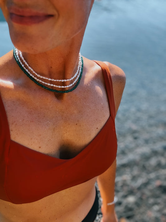 Freshwater pearl choker (med pearl size)