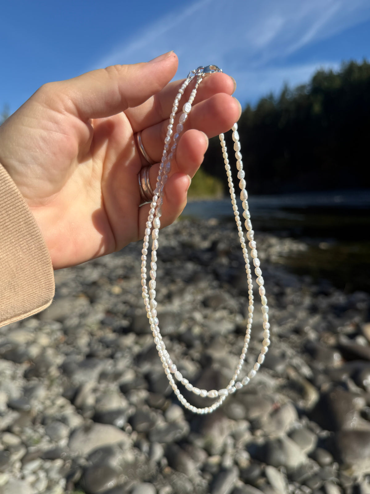 Freshwater pearl choker (small pearl size)