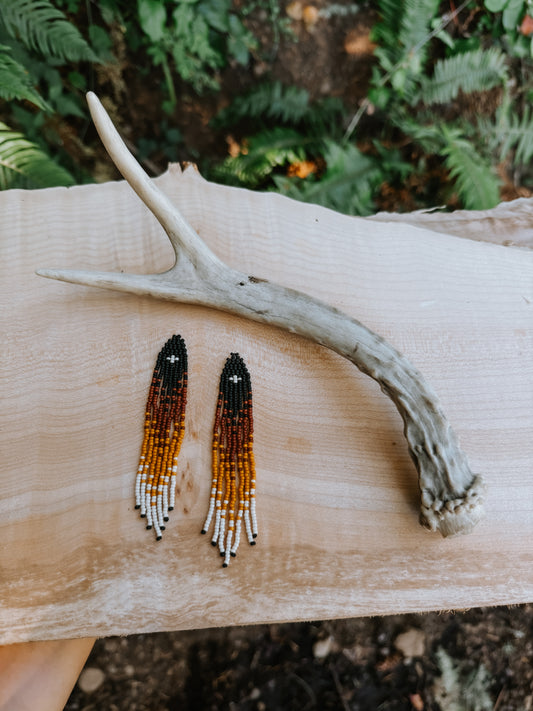 Canyon western cross earring